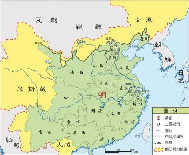 各種各樣的明朝版圖：為啥明朝的地圖就那么難統一