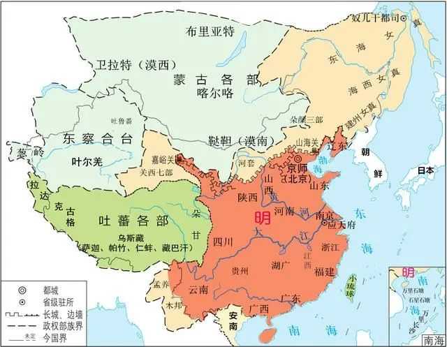 各種各樣的明朝版圖：為啥明朝的地圖就那么難統一